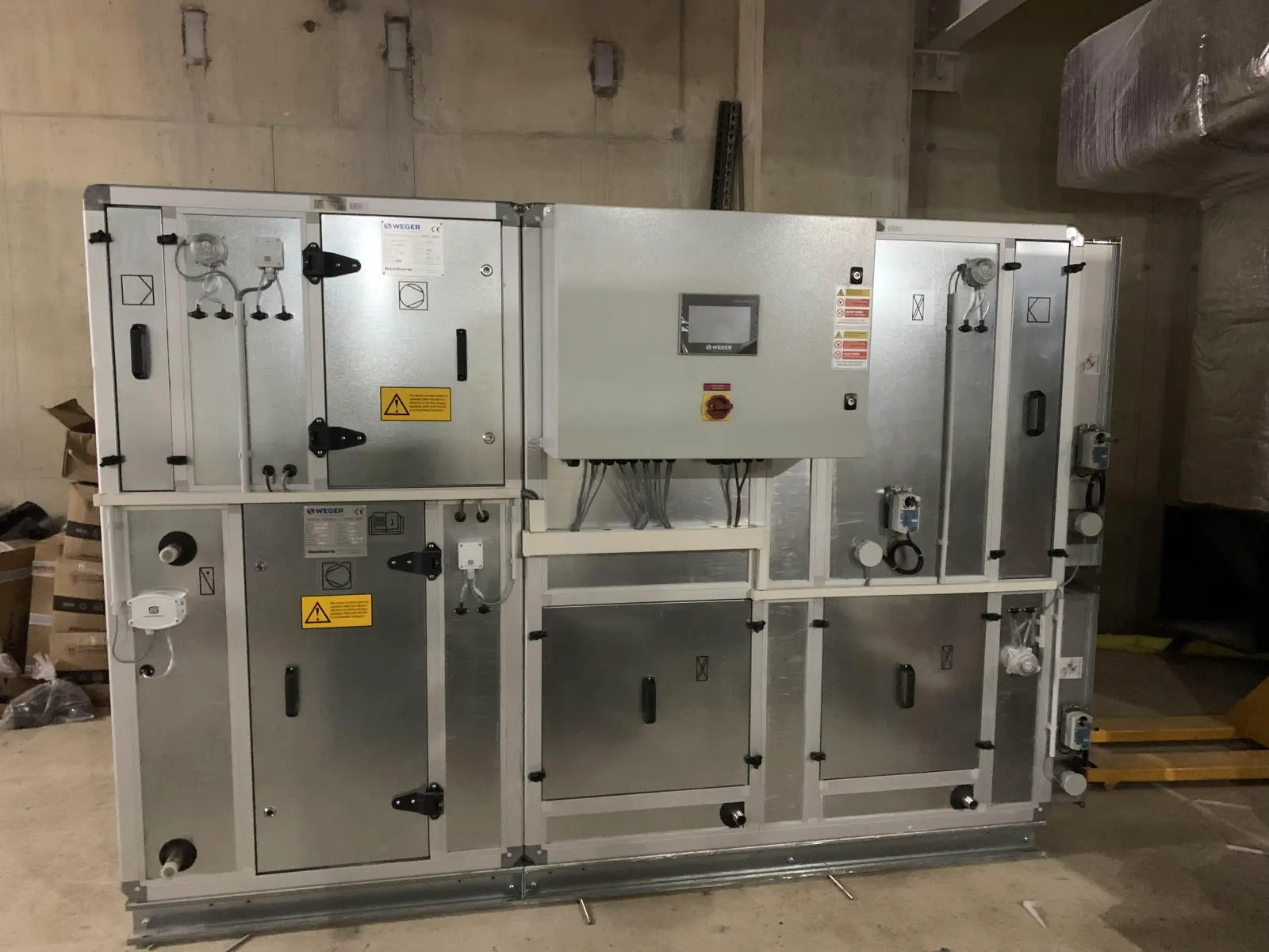 Weger air handling unit rebuild